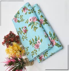 2 pc polo cotton unstitched printed suit