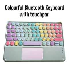 Colourful Bluetooth RGB Light Keyboard With touchpad