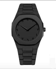 Arabic black aura watch fiber body