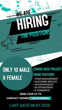 CANADA BASE WORK OPPORTUNITY