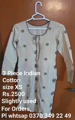 3 Piece Indian Cotton