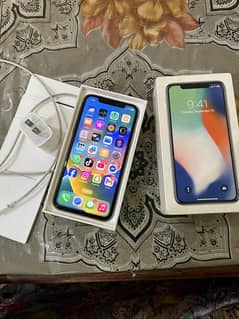 iPhone X 256 pta approved with box and charger