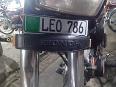 I want to sale honda CG 125 golden number 786 good condition