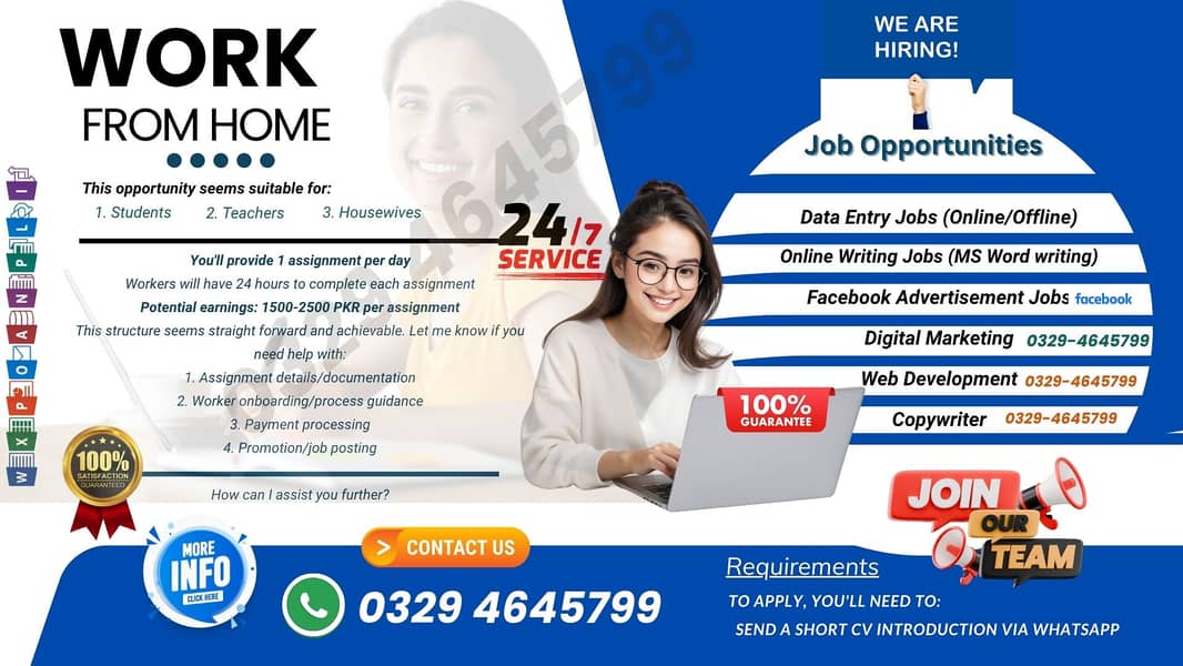 Assignment Writing  Type: Part-Time/Full-Time Payment on Daily based 0