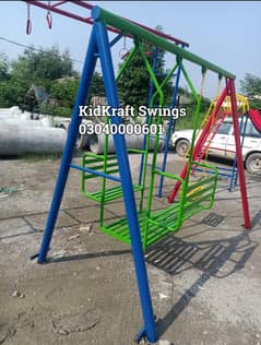 Swings, Slide, Seesaw, Monkey bar, Merry go round, Climber, sofa swing