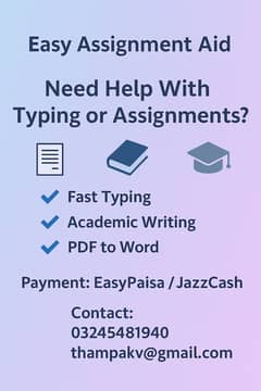 Online Typing & Assignment Writing Services – Fast & Reliable