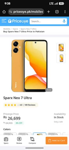 Sparx new 7 ultra box pack for sell
