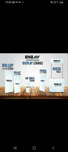 Display Stands - Panda Stand, A3 Stand, Kiosk table, Rollup Stands,