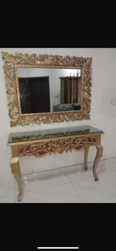 Console Table with Mirror