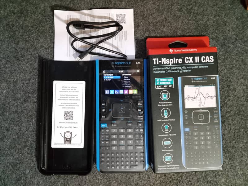 Texas instruments ti-nsipre cx-ii 2 cas graphic python calculator 1