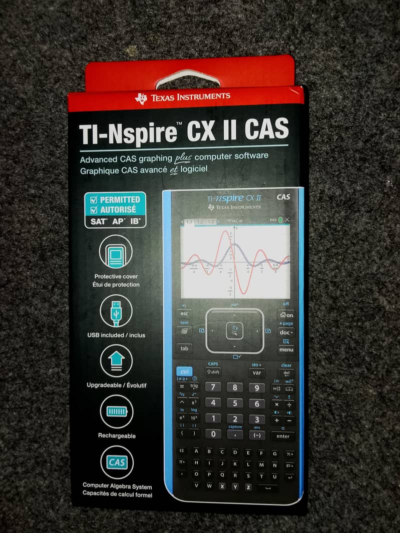 Texas instruments ti-nsipre cx-ii 2 cas graphic python calculator 2