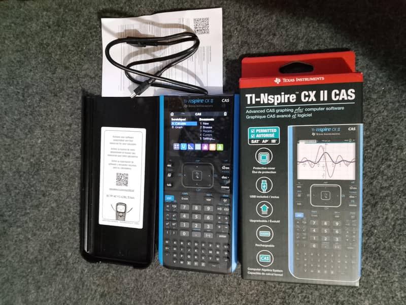 Texas instruments ti-nsipre cx-ii 2 cas graphic python calculator 7