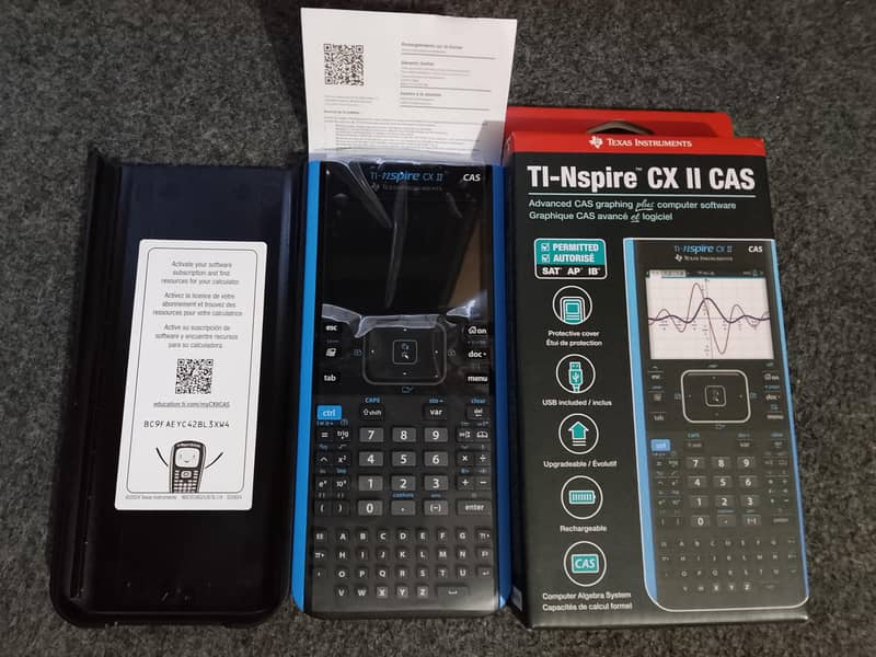 Texas instruments ti-nsipre cx-ii 2 cas graphic python calculator 12