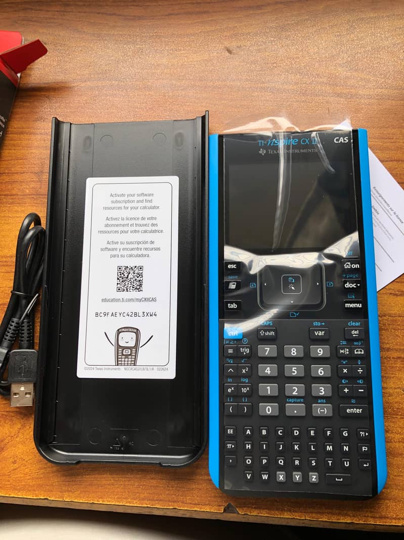 Texas instruments ti-nsipre cx-ii 2 cas graphic python calculator 13