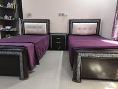 Single Bed Set for Sale (Without mattress)