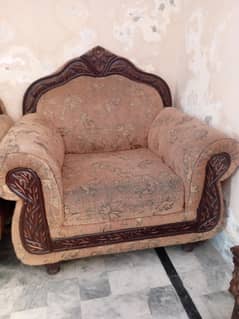 6 Seater wooden poshish Sofa set