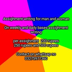 assighment for man and woman