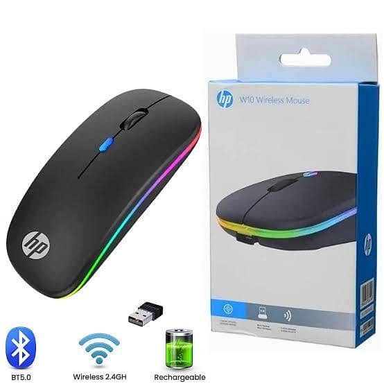 HP W10 wireless rechargeable Bluetooth Mouse 1