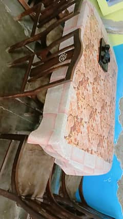 Dinning Table with 4 Chairs Wooden