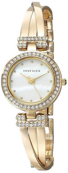 Anne Klein White MOP Dial Rose Gold Metal