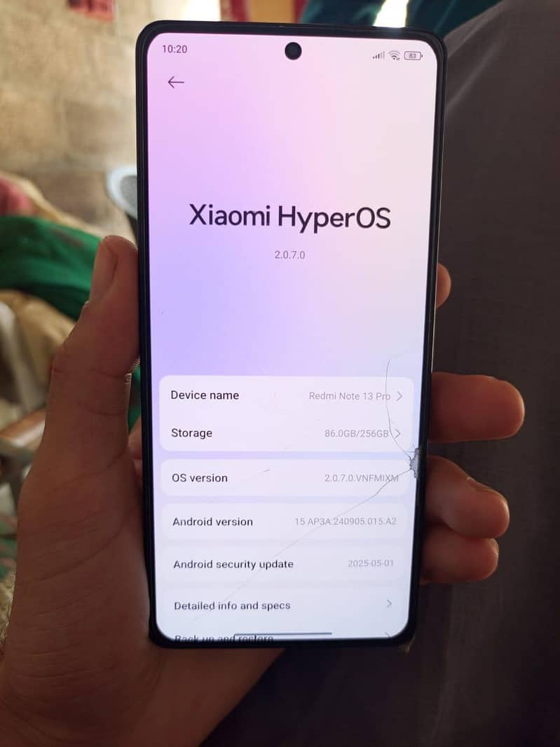 Redmi note 13 pro with box 8/256 figure print display 3