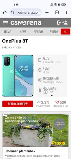 ONE PLUS 8T SIM LOCK NON PTA