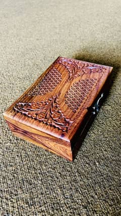 Handcrafted Afghan-Made Wooden Gift Box