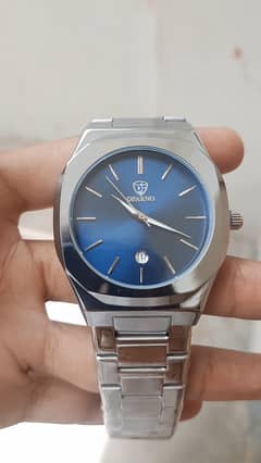 Dearno blue dial men's watch