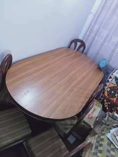 Dining table ( 4" x 8" ) with 10 chairs  for sale