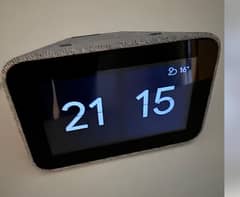 lenovo smart clock 2 with google assistant . google home . nest . mini