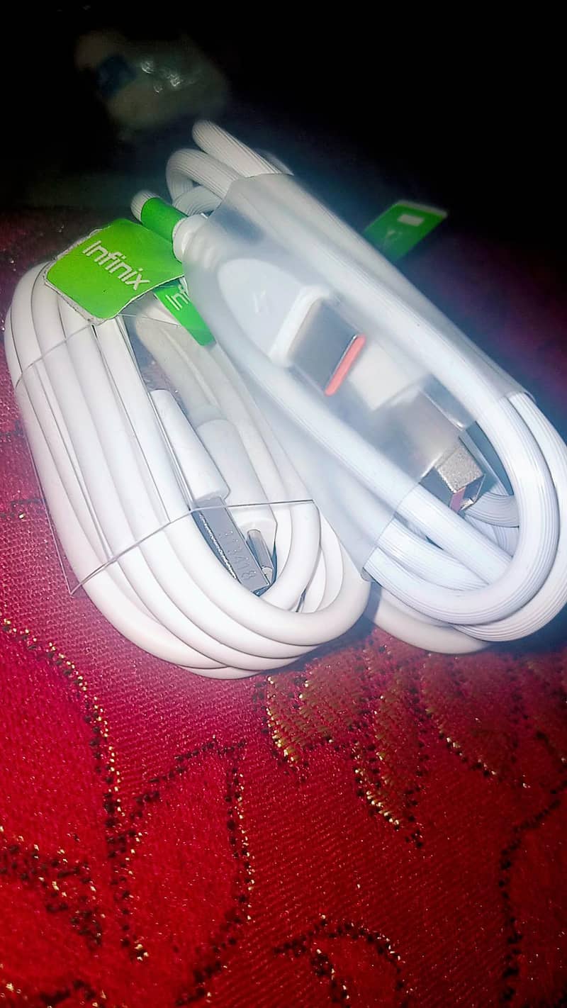 Infinix original Chargers and cables for Android and C type 1