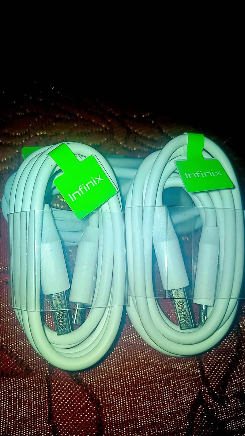Infinix original Chargers and cables for Android and C type 2