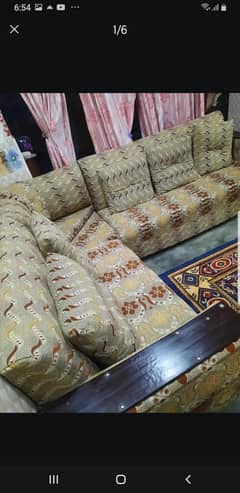 L shaped 7seater brand new sofa for urgent sale . . . need cash