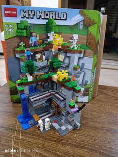 BRICK My World (557+ PCS) Minecraft-Style Building Block Set – Lightl