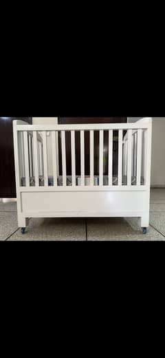 Wooden baby cot