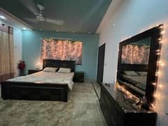 King Size Wooden Bed, dressing table and 2 side tables