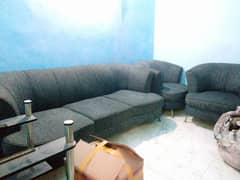 Sofa and Wooden Style used furniture with Led lights side table,d