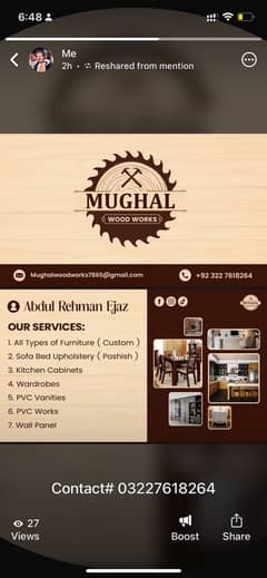 Carpenter Mughal woodworks
