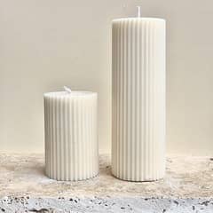 2 pice small and large Piller scented candle