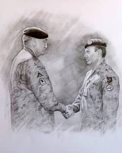 Sketch and painting