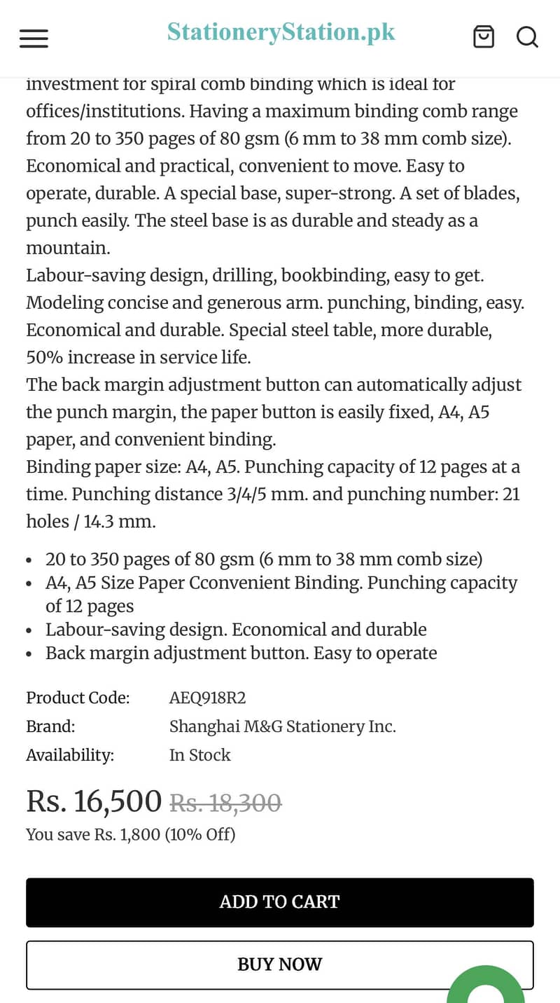 Binding Machine Plastic Comb 4