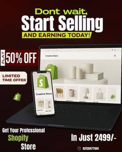 Professional Shopify Store | 50% Off Limited Time Offer