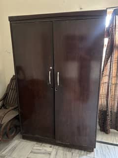 Brown clothing wardrobe
