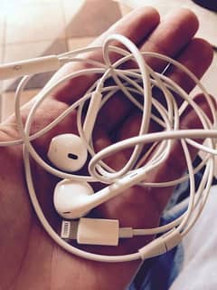 Original Apple Lightning Earphone Handsfree | iPhone 7–14 | Rs. 1500