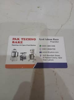 commercial food machine repairing service