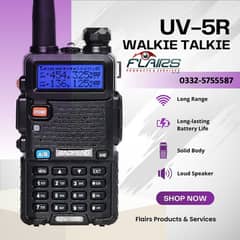 UV 5R Walkie Talkies dual band long range 5watt Commando Style Walkie