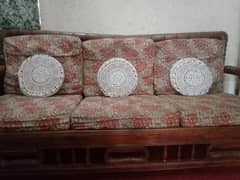 Wooden sofa set of 5