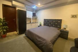 daily basis weekly basis one bad fully furnished luxury apertment available for rent gulbreg greens islamabad