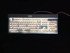Mechanical keyborad blue switches for gaming excelent keycaps