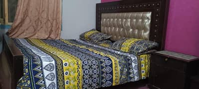 furniture with double Bed side tables, almari , singrmaiz,, sopa